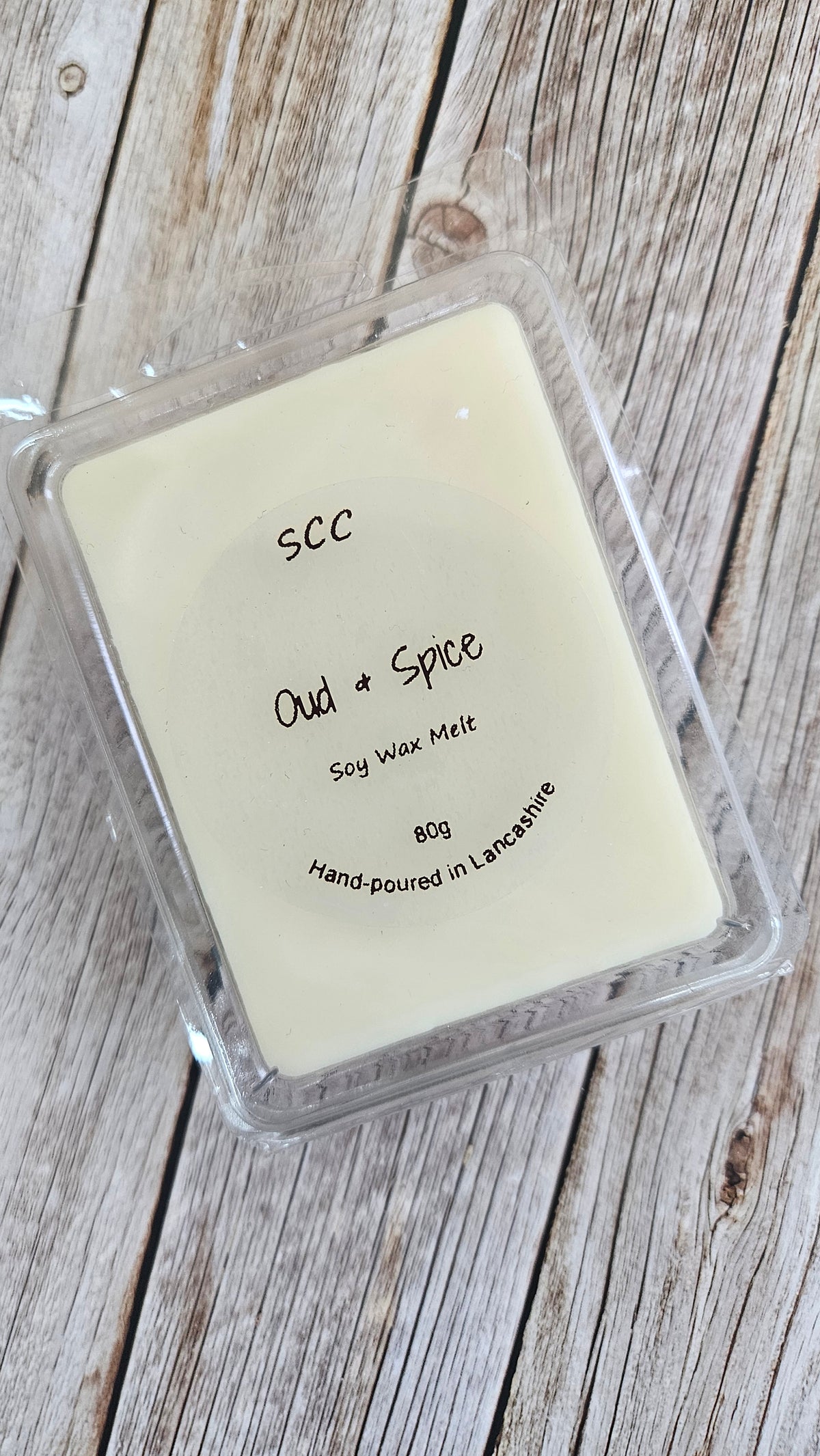 Oud and Spice Soy Wax Melt Bar – 80g